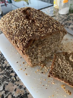 Whole wheat bread   at BioSfera in La Gomera