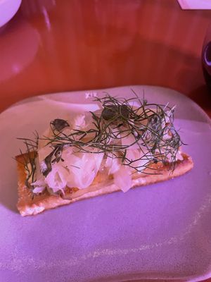 Grilled Celeriac on Toast (Standout dish) at Pinchy's in Melbourne