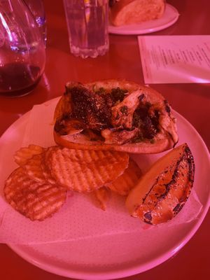 Loins Mane Mushroom Roll (also awesome) at Pinchy's in Melbourne