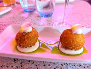 LEEK CROQUETTE (2 PCS)
Vegan Parmesan, Herb Oil at Pinchy's in Melbourne