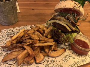 Vegan Ana Burger  at La Nueva Burguesa in Mallorca