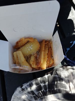 Cassava fries  at uGood in Copenhagen