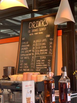 Drink Menu w/ Prices at Glean - Torvehallerne in Copenhagen