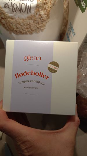 Packages to go for 4. Lasts for a little while unrefrigerated if you don't eat them first. at Glean - Torvehallerne in Copenhagen
