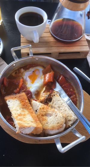 Shalshuka- made without the yogurt   at Chelsea Coffee & Brunch in Faro