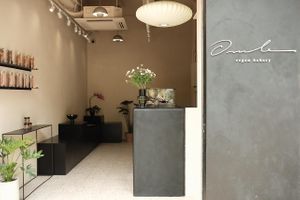 Beigeie interior  at Ovule Bakery in Kowloon