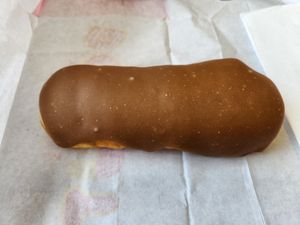 Vegan maple bar at Fluffy Donut in Seattle