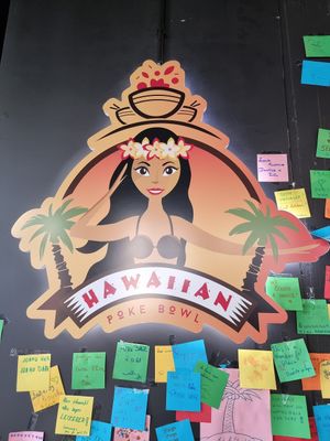 Logo at Hawaiian Poke Bowl in Kortrijk