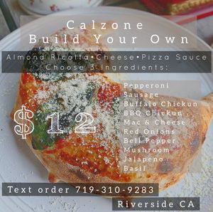 Vegan Calzone at Love Amaro Pizzeria in Venice