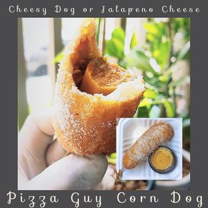 Pizza guy Corn dog $4 at Love Amaro Pizzeria in Venice