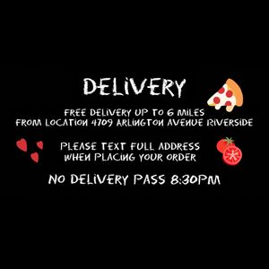 Delivery within 6 miles at Love Amaro Pizzeria in Venice