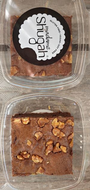 Walnut brownies at Love Amaro Pizzeria in Venice