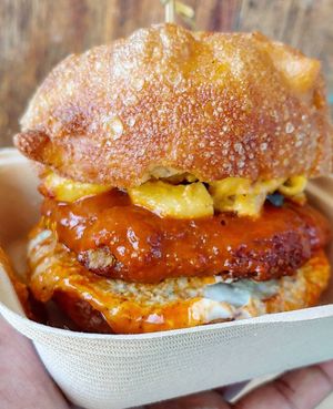 Amaro Mac Buffalo Sandwich at Love Amaro Pizzeria in Venice