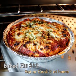 Baked ziti at Love Amaro Pizzeria in Venice