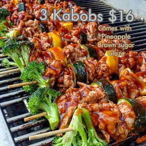 Kabobs at Love Amaro Pizzeria in Venice