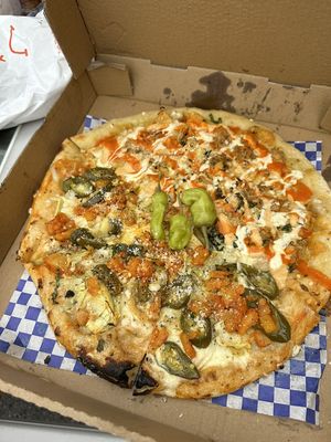 We got half and half two flavors  at Love Amaro Pizzeria in Venice