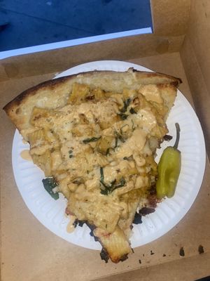 The Mac n’Cheese pie #Veganuary at Love Amaro Pizzeria in Venice