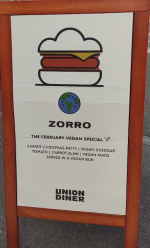 Werbung at Union Diner - Steinenvorstadt in Basel