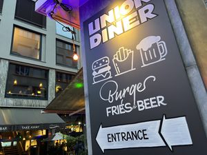 sign  at Union Diner - Steinenvorstadt in Basel