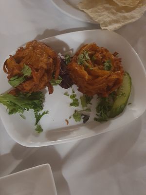 Onion Bhaji at Mr Singh's in Tenerife