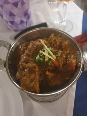 Soya Meat Jalfrezi at Mr Singh's in Tenerife