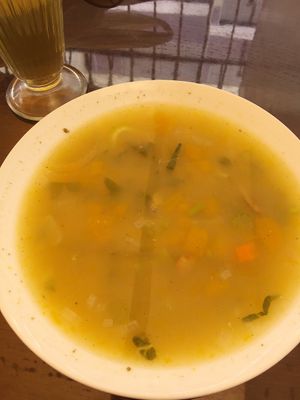 Vegetable soup at La Naturaleza in Chiclayo
