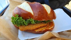 Vegan Schnitzelbrot at Enzian Vegan Food in Zurich