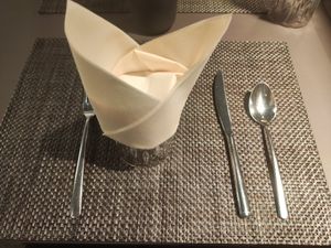 The table at Enzian Vegan Food in Zurich