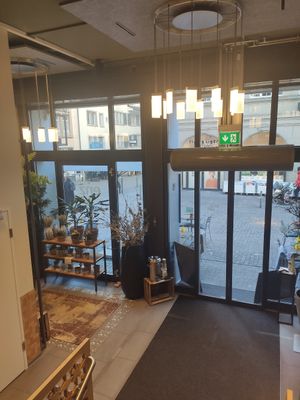 The restaurant at Enzian Vegan Food in Zurich