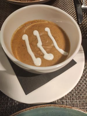 Soup at Enzian Vegan Food in Zurich