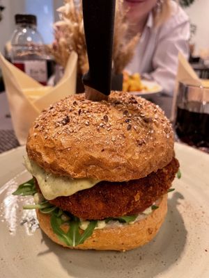 Crispy Burger  at Enzian Vegan Food in Zurich