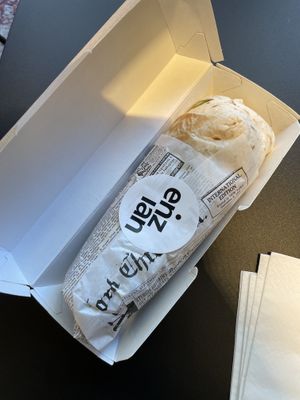 Falafel wrap  at Enzian Vegan Food in Zurich