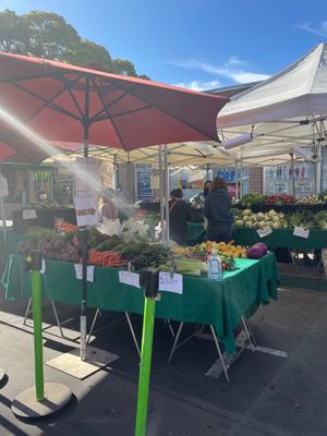Veg stand  at Santa Clara Farmers Market in Santa Clara