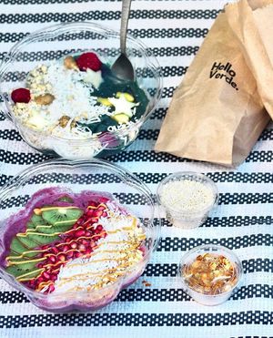El cielo and acai bowls! at Hello Verdemx in Cozumel