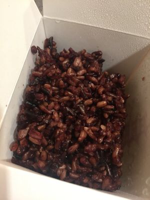 Black rice. Very delicious and cooked to the right texture. Not too soft or crunchy! at Luv'n Eat in Camarillo