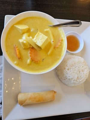Lunch special.  And not so spicy by request. at Luv'n Eat in Camarillo