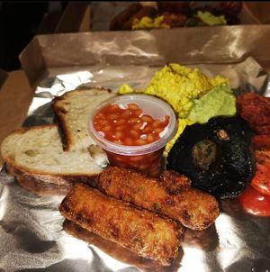 Vegan breakfast to take out  at Brunch Box in Bury
