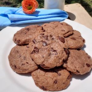 Cookie de baunilha com gotas de Chocolate at Veganila in Paraty