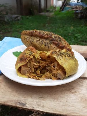 Saltenha de jaca at Veganila in Paraty