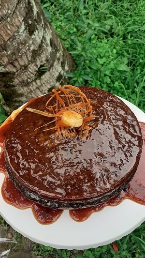 Bolo de banana com caramelo at Veganila in Paraty