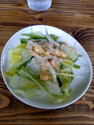 Salad at Cafe Shimamun+ in Tokashiki