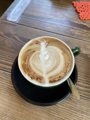 Soy cappuccino! ☕️  at Cafe Shimamun+ in Tokashiki