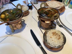 Bhindi Masala and Karesa Bari  at Zaanse Kathmandu Kitchen in Koog Aan De Zaan