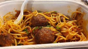 Fiery Mala NoMeatball Pasta at The Social Kitchen - Jurong Bird Park in West Singapore