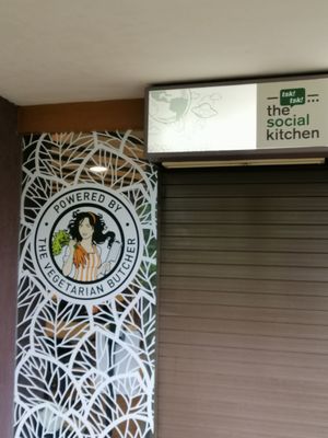 Signage at The Social Kitchen - Jurong Bird Park in West Singapore