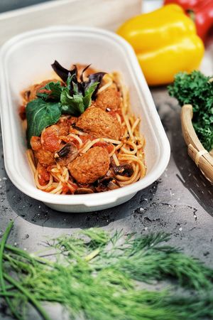 Tomato and Mushroom Pasta  at The Social Kitchen - Jurong Bird Park in West Singapore
