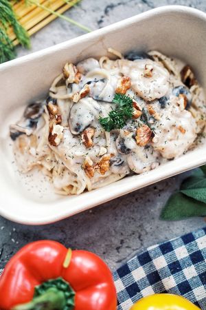 Alfredo and Truffle Pasta  at The Social Kitchen - Jurong Bird Park in West Singapore