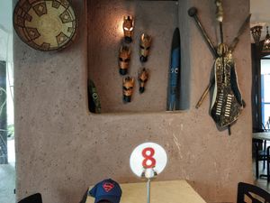 Interior decor and auspicious 8 at The Social Kitchen - Jurong Bird Park in West Singapore