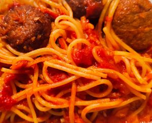 Fiery Mala NoMeatball Pasta at The Social Kitchen - Jurong Bird Park in West Singapore