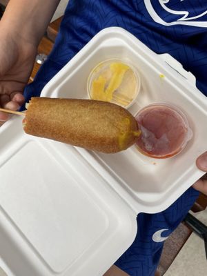 Corn dog  at Pie Hole in Southend-on-sea